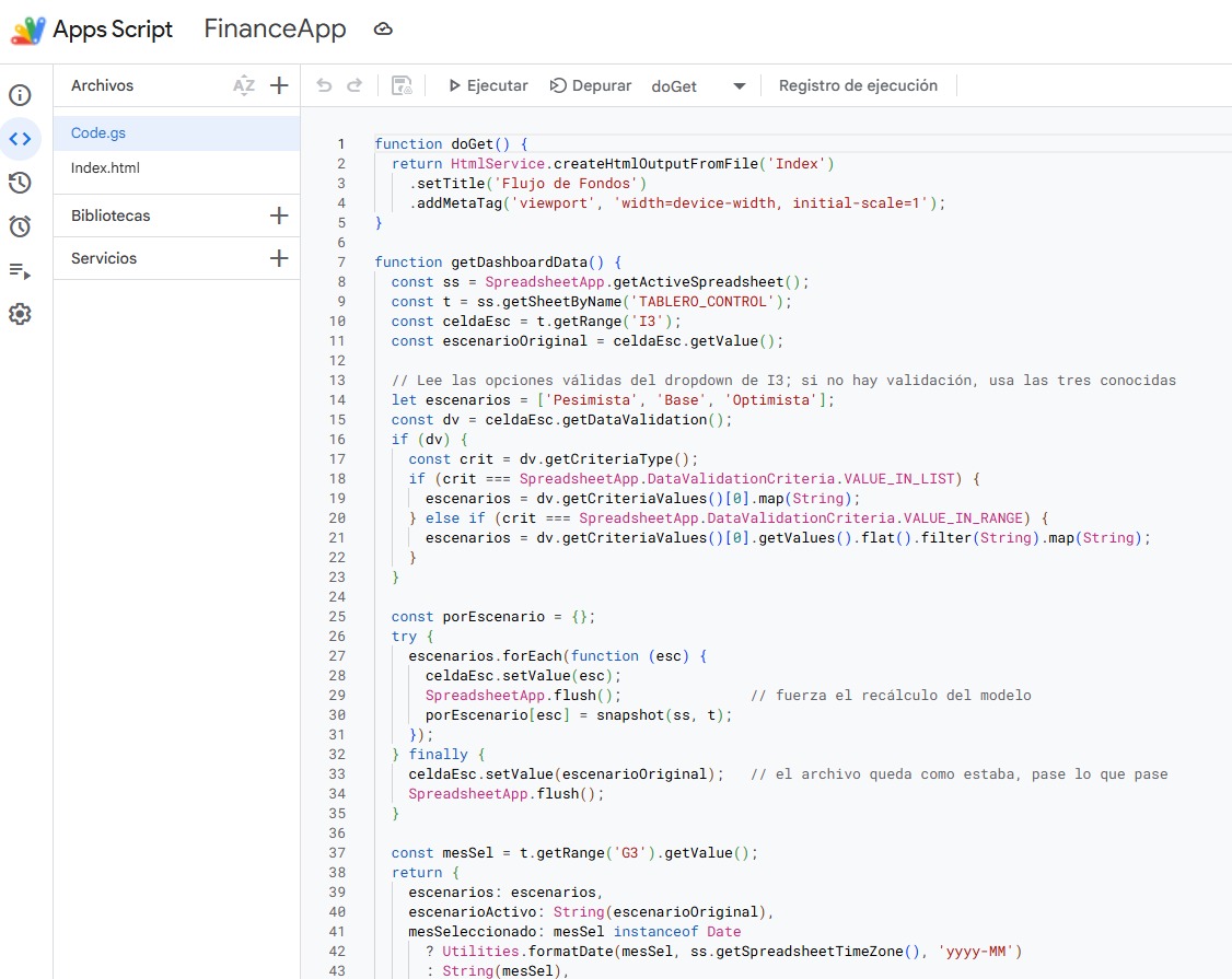 Código Apps Script