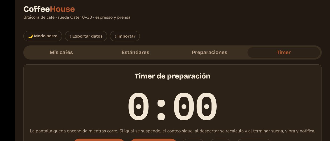 Timer de preparación